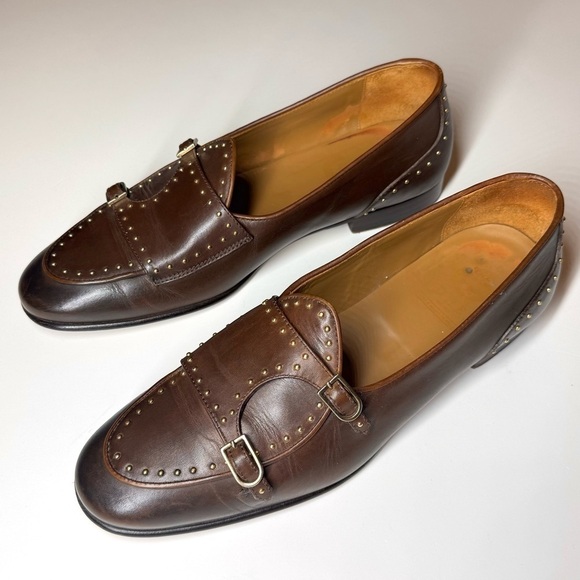 Edhen Milano Men\'s BRERA STUDS
Brown Leather Loafers Shoes Size- 8 main image 8